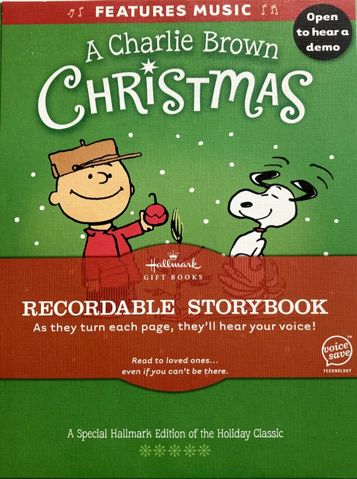 Hallmark a Charlie Brown Christmas Recordable Story Book KOB9025