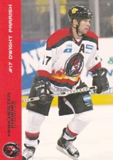 DWIGHT PARRISH, MANCHESTER PHOENIX, RARE 2003-04 CARDTRADERS EIHL CARD.
