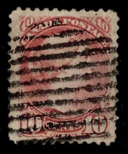 #45 Small Queen 10c Canada used well centered XF cv $80 - Picture 1 of 2