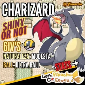 Charizard Competitivo "Shiny or not" 6IVs Pokemon Let´s Go Pikachu & Eevee 🔥✨ - Bild 1 von 5