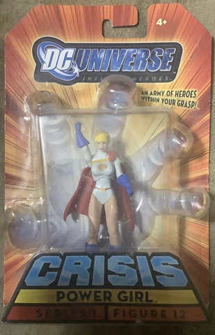 2009 DC Universe Infinite Heroes Crisis Power Girl Series 1 Figure 12 New Cover