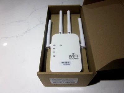 2023 Upgraded Dual Band WiFi Repeater 1200Mbps Extender Wifi Signal Booster  - Image 1 of 3