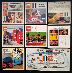 Vintage Lego System Brochures ,Catalogs, Manuals Lot (8 items) 1967-69-71-73