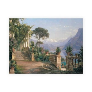 Stampa su Tela su Carta Poster o Quadro Aagaard Carl Frederic Lodge on Lake Como - Imagen 1 de 2
