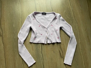 Bershka Rippen Strick Jacke Gr S- Kurz - Bild 1 von 6