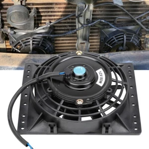 Black 6" Car Radiator Cooling Fan 12V 80W Universal Fit For Chevy For Pontiac - Bild 1 von 11