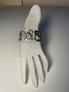 Vintage Souvenir Du Maroc Panel Bracelet Hamsa Moroccan Hand Camel Vintage - Picture 1 of 11