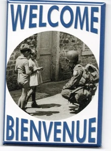 WW2 - Magnet - WELCOME - BIENVENUE - Picture 1 of 1