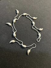 Kathy Lynn Mayeda "klm" USA 925 Sterling Silver Leaf Link Designer Bracelet 7 “