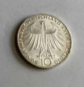 .625 Silber 10 D-Mark Olympische Spiele München, 10 1972 J, unzirkuliert - Bild 1 von 6