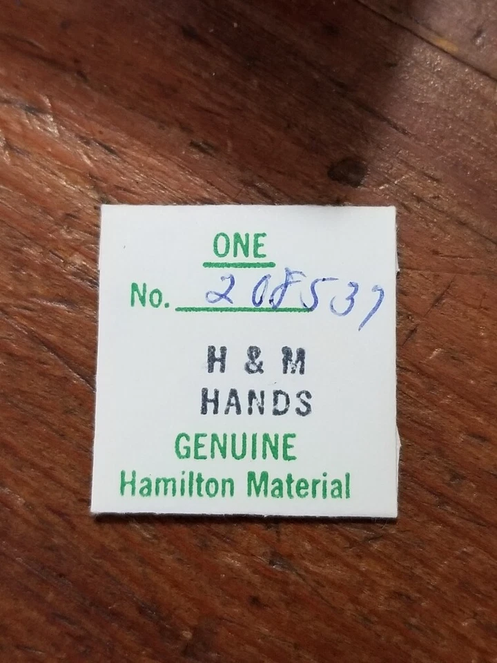 Hamilton 208537 H & M Hands for 233 Size 20/0-21/0-22/0