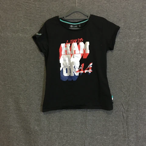 Mercedes Lewis Hamilton Women Shirt Black XL #44 AMG Petronas Formula One Team Cover