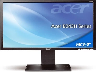 Acer B243H Monitor Widescreen 24" Monitor 1920x1080 Display - Bild 1 von 2