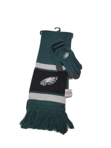 (NWT) NFL Philadelphia Eagles Scarf & Glove Gift Set (One Size Fits All) Cover