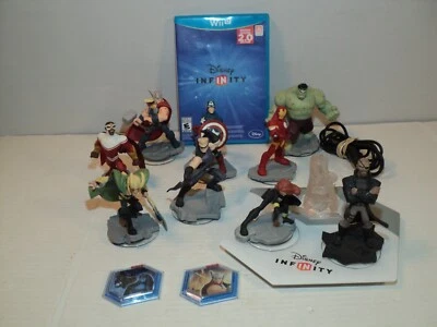 Disney Infinity 2.0 WII 9 figuras, torre de cristal, plataforma, CD, libro de instrucciones Foto 1 de 4