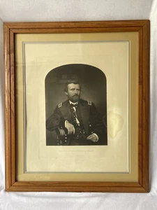 Antiguo 1865 Samuel Sartain Teniente General Ulises S. Grant Grabado - - Imagen 1 de 21