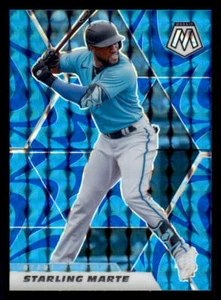 2021 Panini Mosaic Mosaic Reactive Blue #49 Starling Marte - Picture 1 of 2