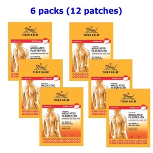 6x AI Tiger Balm Pflaster-RD Großes Pflaster Wärmelinderung Muskelschmerzen Nack - Bild 1 von 11