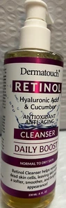 DERMATOUCH RETINOL HYALURONIC ACID&CUCUMBER FACIAL CLEANSER DAILY BOOST 8FLOZ - Picture 1 of 2