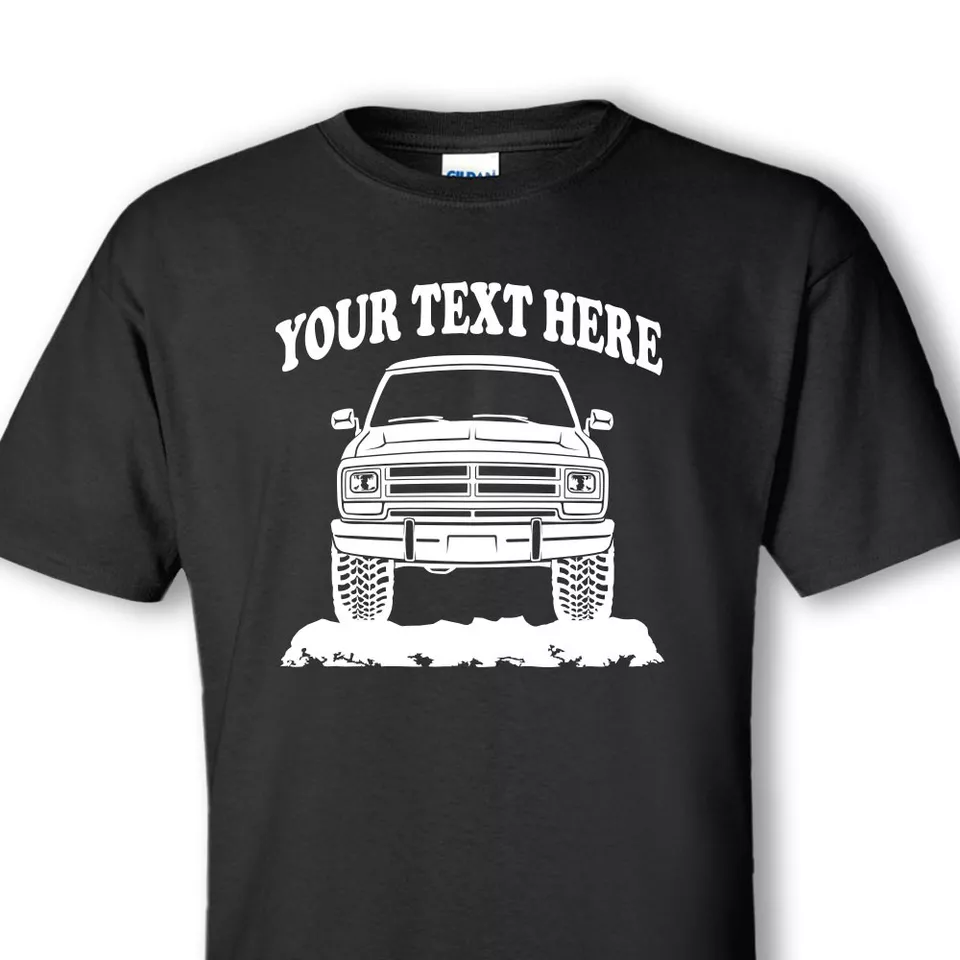 RAM 150  TRUCK - 1986 - 1989 - 4x4 CUSTOM  PERSONALIZED T-SHIRT - #OR009 - Image 1 of 1
