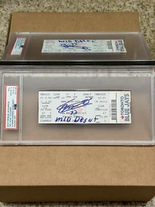 Vladimir Guerrero Jr Signed Blue Jays MLB Debut Game Full Ticket Gem Mint PSA 10 - Picture 1 of 3