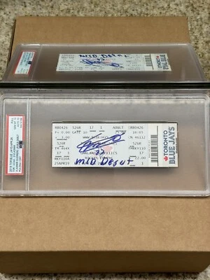 Vladimir Guerrero Jr Signed Blue Jays MLB Debut Game Full Ticket Gem Mint PSA 10 - Image 1 of 3