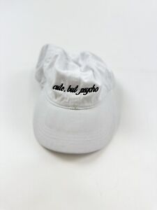 David And Young Dad Cap OS White Summer Festival Y2K Hat “Cute But Psycho”