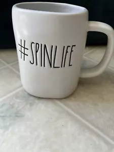 Rae Dunn by Magenta “SpinLife” Farmhouse Large Letters Ceramic Coffee Mug - Picture 1 of 4