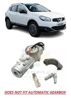 NEW FOR NISSAN QASHQAI 2010-2014 IGNITION LOCK SWITCH WITH 2 KEYS - Image 1 of 3