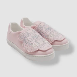 $345 Kenzo Toddler Girl's Pink Tiger Logo Leather Sneaker Shoe Size EU 28/US 11 - Picture 1 of 5