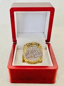 2022 Ole Miss Commerative Championship Fan Ring W Box, US SHIP - Picture 1 of 4