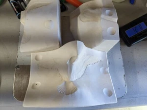 Molde de cerámica de fundición deslizante vintage Seagull - Imagen 1 de 5