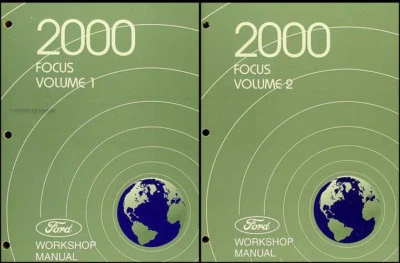 Manual De Reparación De Taller De Ford Focus 2000 Con Juego De 2 Volúmenes - Imagen 1 de 3