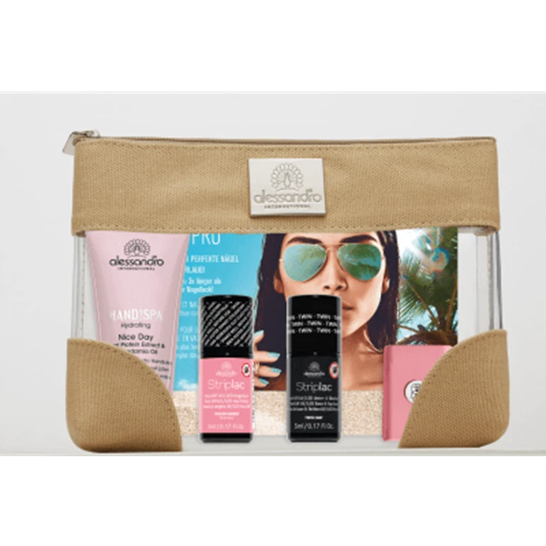 Alessandro UV LED Striplac Mini Travel Set Lampe Nagellack Melon Sorbet Neu - Bild 1 von 1