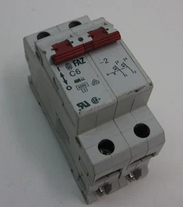 Moeller FAZ-C6-2 Interruttore automatico, 2 poli, 6A - Foto 1 di 3