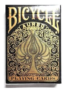 Bicycle Aureo Black Playing Cards - 1 Deck - Picture 1 of 2