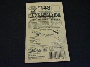Kadee HO Scale Metal Knuckle Couplers - #148 Medium Centerset Whisker (2 pr) - Bild 1 von 1