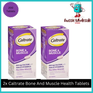 2x Caltrate Bone And Muscle Health Tablets, Multi 100 Count Free Shipping NEW AU - Picture 1 of 8