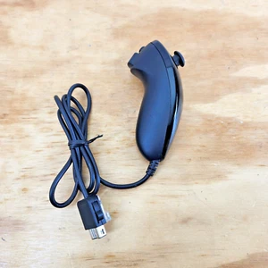 Nintendo Wii - Black  Nunchuck Controller Official Genuine OEM - Picture 1 of 4