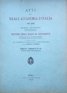 NOTIZIE SCAVI 1941 TORRE PORDENONE FRANCAVILLA FONTANA LENTINI SIDDI SINISCOLA - Picture 1 of 5