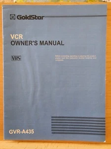 Vintage GoldStar GVR-A435 VCR Owner's Manual F - Picture 1 of 12
