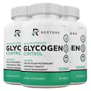 Restore Glycogen Control Blutkapseln, Blutzuckerkontrolle Pillen (3er Pack) - Bild 1 von 5