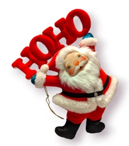 Weihnachtsmann Ho Ho Plüsch hängende Weihnachtsdekoration 15 Zoll - Bild 1 von 6
