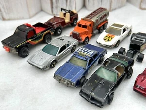 Hot Wheels Vtg 70s 80s Lot 9 Fire Bird Police Fiero - Picture 1 of 4