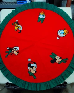 Gonna albero di Natale vintage Disney Topolino Pippo Pluto Paperino Minnie 55" - Foto 1 di 8
