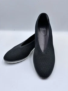 Eileen Fisher Heaven Ballerinas Damen 6,5 grün Stretch Strick Komfortschuh - Bild 1 von 5