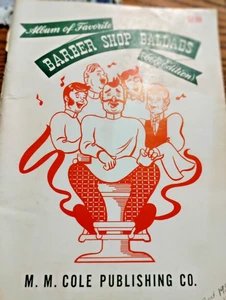 SHEET MUSIC/SONG BOOK ALBUM OF FAVORITE BARBER SHOP BALLADS 1944 COLE EDITION - Picture 1 of 3