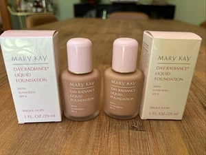 2x NOS Mary Kay Day Radiance Liquid Foundation Bisque Ivory 0633 1 Oz Very Rare - Picture 1 of 3