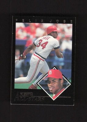 1992 Fleer All-Stars #1 Felix Jose St. Louis Cardinals - Image 1 of 2