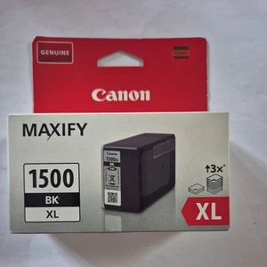 New Genuine PGI-1500XL Black Ink Cartridge Canon Maxify MB2050 2150 2155 2750 - Picture 1 of 5